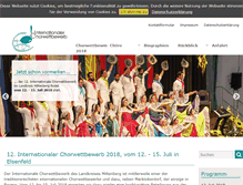 Tablet Screenshot of chorwettbewerb-miltenberg.de